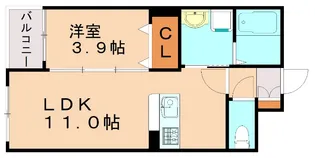 Park Terrace OHASHI (パークテラスオオハシ)【302号室】の間取り