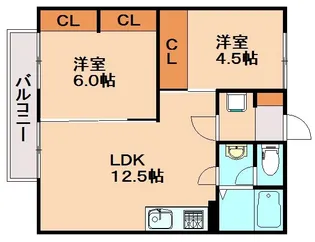 福岡県春日市須玖南5丁目【アパート】の間取り