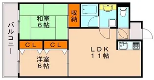 福岡県春日市白水ヶ丘4丁目【マンション】の間取り