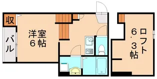 アモローソ井尻【1階】の間取り