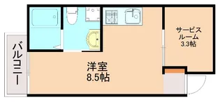 ガレット南福岡【4階】の間取り