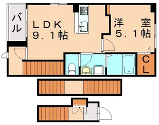 WISTERIA Ⅶ【3階】の間取り