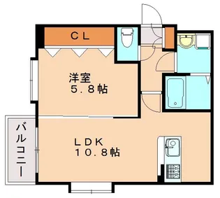 フォレスト離宮別館【301号室】の間取り