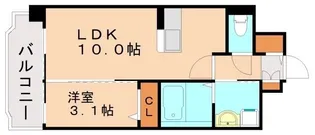 福岡県福岡市南区井尻4丁目【マンション】の間取り
