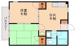 光I【203号室】の間取り