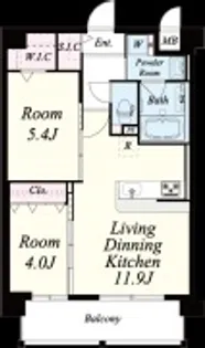 福岡県福岡市南区塩原3丁目【マンション】の間取り