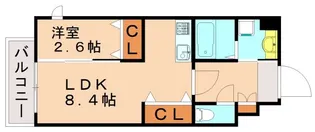 福岡県福岡市博多区東那珂1丁目【マンション】の間取り