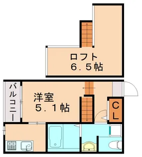 ハーモニーテラス板付Ⅲ【2階】の間取り