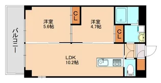 庭園レジデンス西館【201号室】の間取り