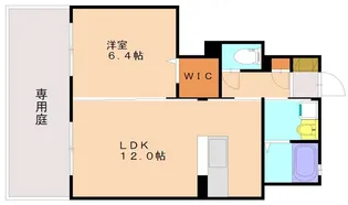 メゾンドゥ・大橋A【1階】の間取り