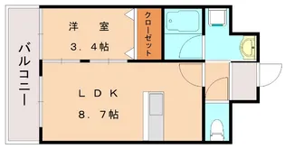 福岡県福岡市南区玉川町【マンション】の間取り
