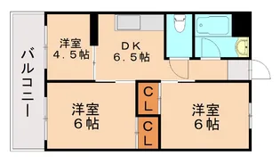 福岡県福岡市博多区三筑1丁目【マンション】の間取り