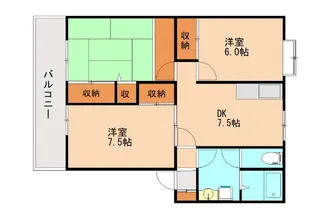 福岡県那珂川市松木3丁目【アパート】の間取り