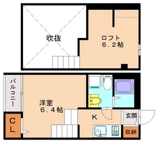 モンテベルデ【2階】の間取り