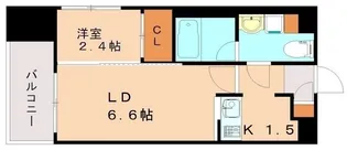 グランフォーレプライム大橋【8階】の間取り