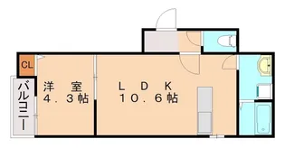 福岡県福岡市南区横手南町【アパート】の間取り