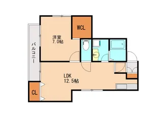 福岡県那珂川市中原6丁目【アパート】の間取り