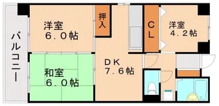 福岡県福岡市南区柳河内1丁目【マンション】の間取り