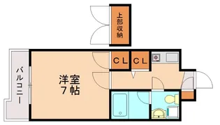 エトス高宮【601号室】の間取り