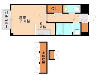 福岡県福岡市博多区麦野2丁目【アパート】の間取り