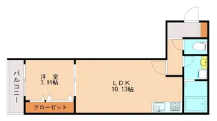 福岡県那珂川市中原2丁目【アパート】の間取り