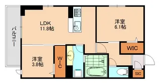 トリシア野多目Ⅱ【2階】の間取り