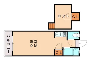 クィーンコート井尻【1階】の間取り