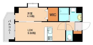 ラシュール・イン寺塚【102号室】の間取り