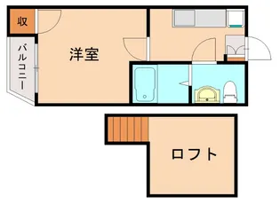 中長コーポ井尻【1階】の間取り