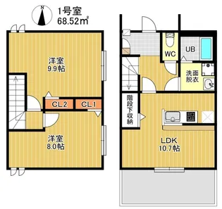 DUPLEST YM 大橋【1階】の間取り