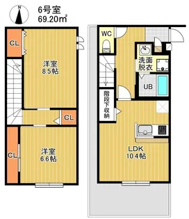 DUPLEST YM 大橋【1階】の間取り