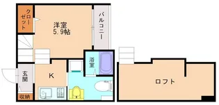 mint高木【105号室】の間取り