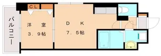 エンブレイス大橋南【304号室】の間取り