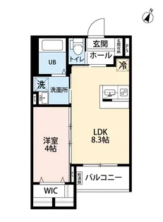 robot home 井尻Ⅳ【102号室】の間取り