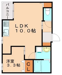 カトレア高宮【3階】の間取り