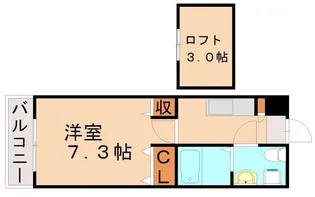 ピュアフリー井尻駅前 A【101号室】の間取り