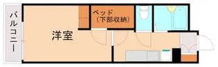 レオパレスGrosso【103号室】の間取り