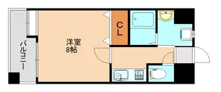 ザルヴェ大橋壱番館【805号室】の間取り