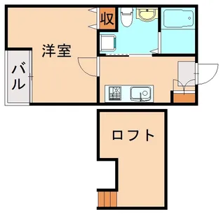 チェルカーレ清水【101号室】の間取り