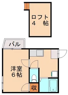 トレス博多弐番館【1階】の間取り