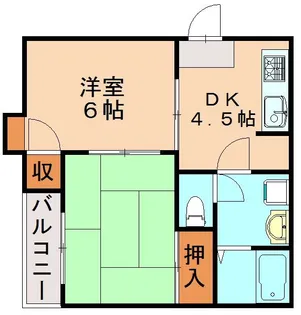 プロスパ6【101号室】の間取り