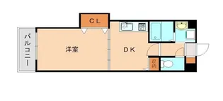 エスポワール高宮【207号室】の間取り