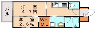 サンヒルズ大橋駅前【404号室】の間取り