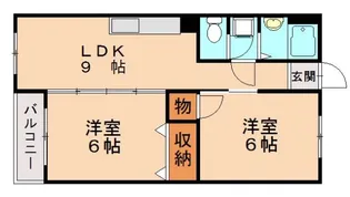 グランドメゾン長丘【507号室】の間取り