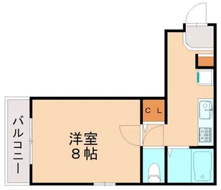 サフィール高宮【4階】の間取り