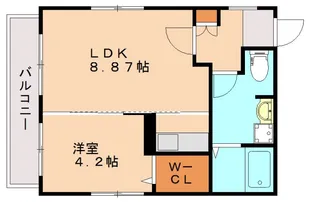 アクシスコート井尻【3階】の間取り