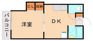レジデンス山崎【4階】の間取り