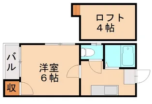 アリストコート井尻【102号室】の間取り