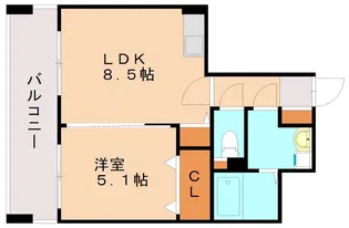 ラヴィ ヌーヴォ【6階】の間取り
