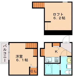 Hiroyu-Fukuoka I(ヒロユーフクオカ ワン)【1階】の間取り